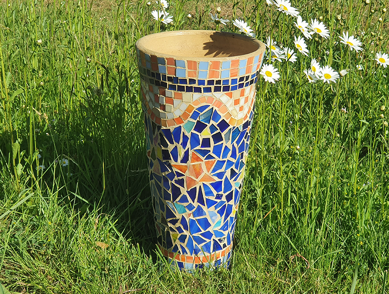 MosaikVase Natürlich selbstgemacht